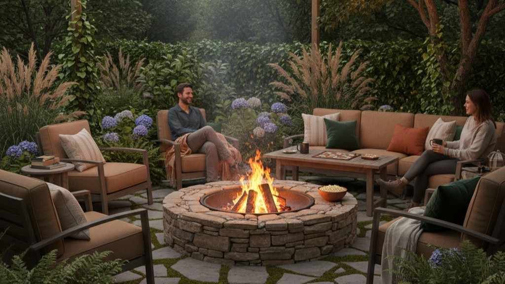 Fire Pit Nook Cozy and Budget-Friendly